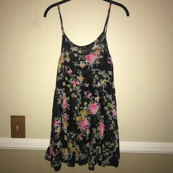 Dresses & Skirts - Sheer floral mini dress